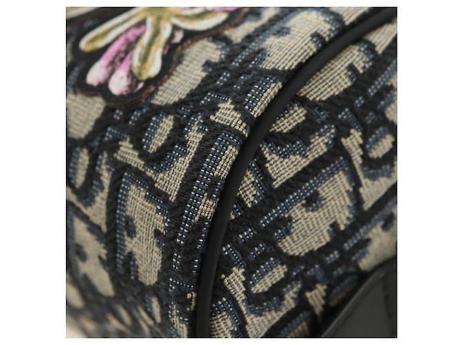 Mini trolley Christian Dior Trotter Canvas Oblique Rabbit Navy Auth 182307SAM Blu navy - vista 16