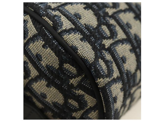 Mini trolley Christian Dior Trotter Canvas Oblique Rabbit Navy Auth 182307SAM Blu navy - vista 17
