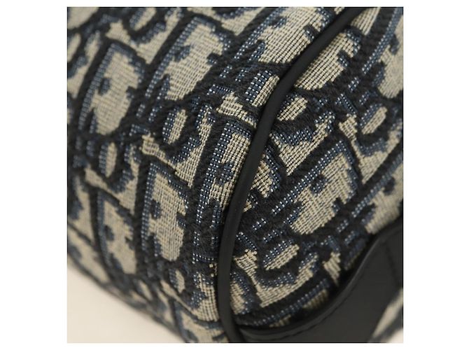 Mini trolley Christian Dior Trotter Canvas Oblique Rabbit Navy Auth 182307SAM Blu navy - vista 18