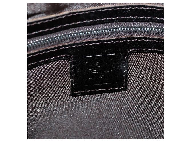 FENDI Zucca Canvas Mamma Baguette Borsa a Spalla Nero Marrone Auth 182589V - vista 21