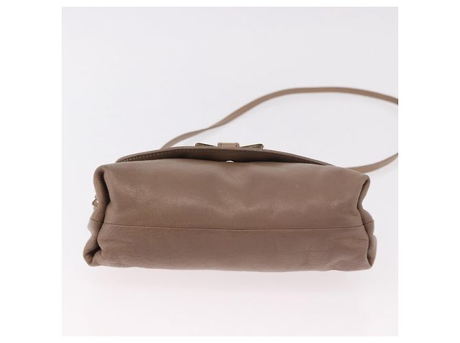 Chloé Borsa a Spalla Chloe Lily in Pelle 2way Marrone Oro Auth bs35434 D'oro - vista 5