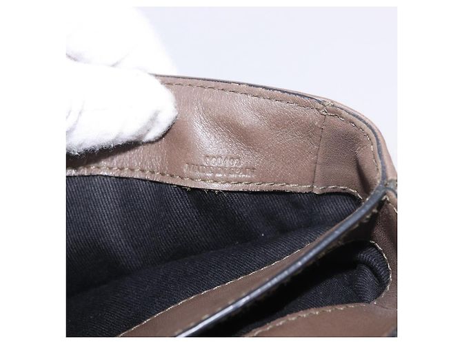 Borsa Business LOEWE in pelle 2way Marrone Argento Auth bs35451 - vista 12
