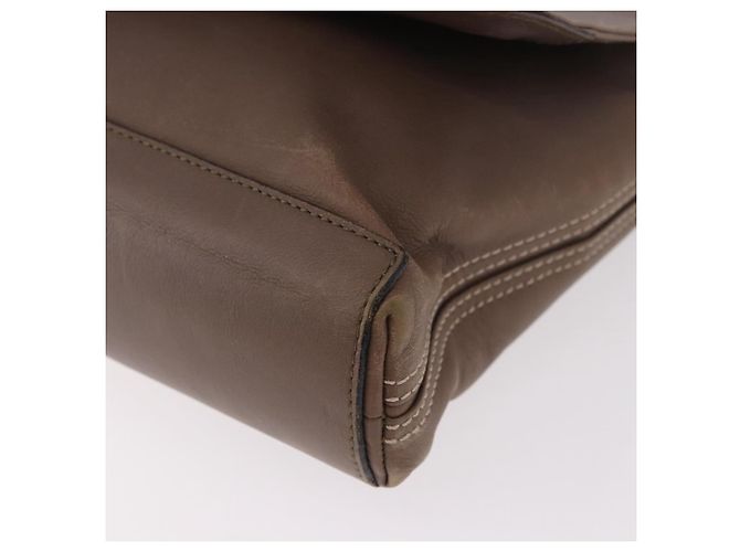 Borsa Business LOEWE in pelle 2way Marrone Argento Auth bs35451 - vista 15