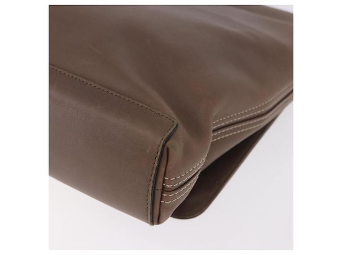 Borsa Business LOEWE in pelle 2way Marrone Argento Auth bs35451 - vista 17