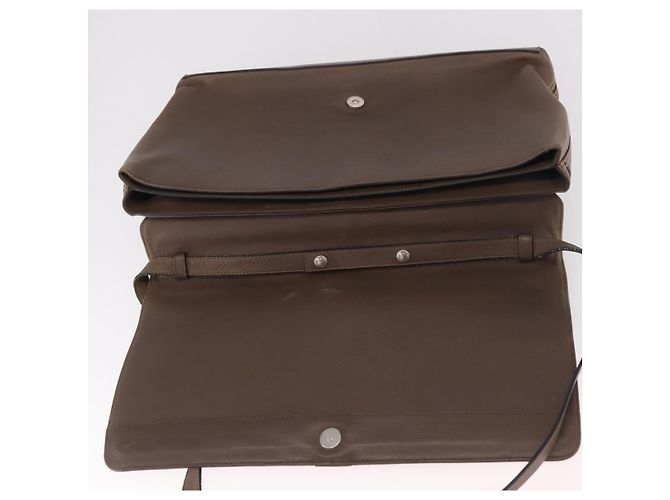 Borsa Business LOEWE in pelle 2way Marrone Argento Auth bs35451 - vista 19