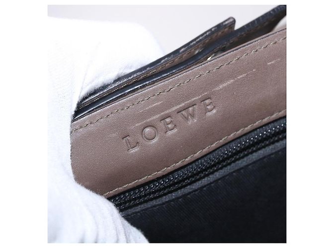 Borsa Business LOEWE in pelle 2way Marrone Argento Auth bs35451 - vista 20