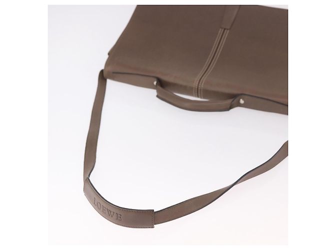 Borsa Business LOEWE in pelle 2way Marrone Argento Auth bs35451 - vista 9