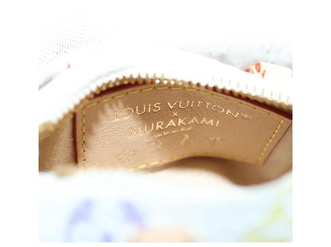 LOUIS VUITTON Portachiavi Micro Speedy Multicolor Bianco M03729 LV Auth 181949SAM - vista 10