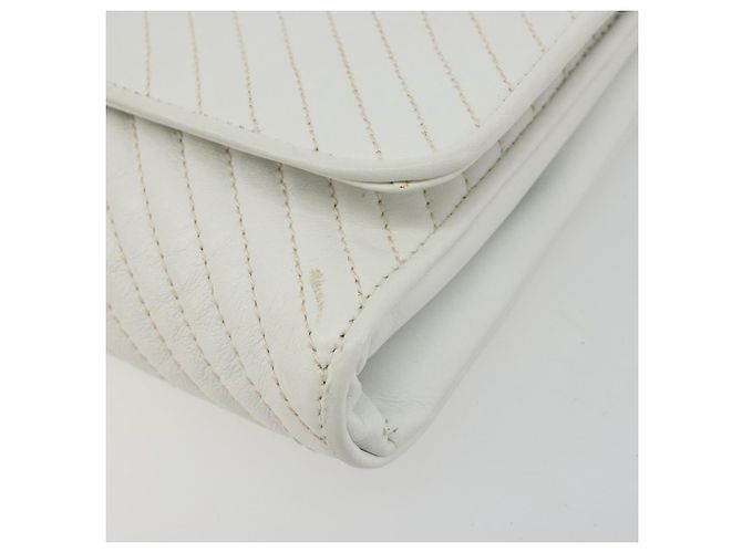 Céline Borsa a tracolla CELINE in pelle bianco oro autentica gh2134 D'oro - vista 15