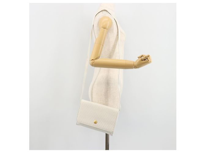 Céline Borsa a tracolla CELINE in pelle bianco oro autentica gh2134 D'oro - vista 26
