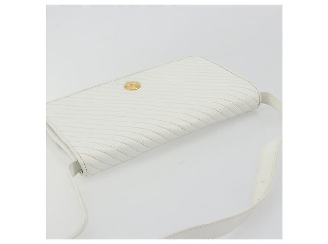 Céline Borsa a tracolla CELINE in pelle bianco oro autentica gh2134 D'oro - vista 6