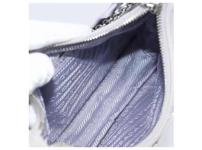 Borsa a tracolla PRADA Nylon Viola Argento Auth 184170V Porpora - vista 10