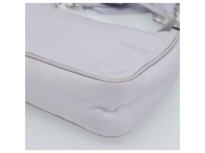 Borsa a tracolla PRADA Nylon Viola Argento Auth 184170V Porpora - vista 18