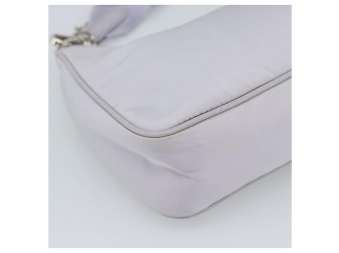 Borsa a tracolla PRADA Nylon Viola Argento Auth 184170V Porpora - vista 19