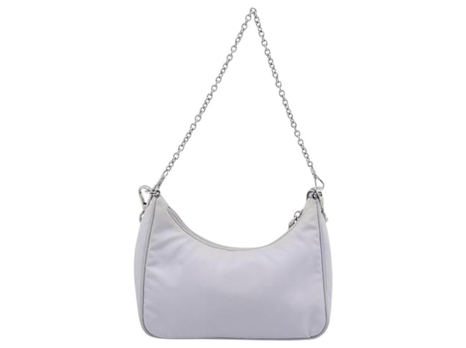 Borsa a tracolla PRADA Nylon Viola Argento Auth 184170V Porpora - vista 2