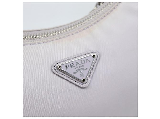 Borsa a tracolla PRADA Nylon Viola Argento Auth 184170V Porpora - vista 20