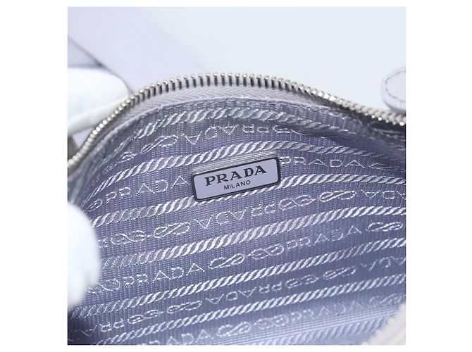 Borsa a tracolla PRADA Nylon Viola Argento Auth 184170V Porpora - vista 23