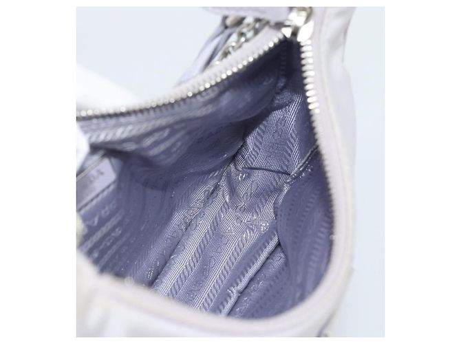Borsa a tracolla PRADA Nylon Viola Argento Auth 184170V Porpora - vista 24