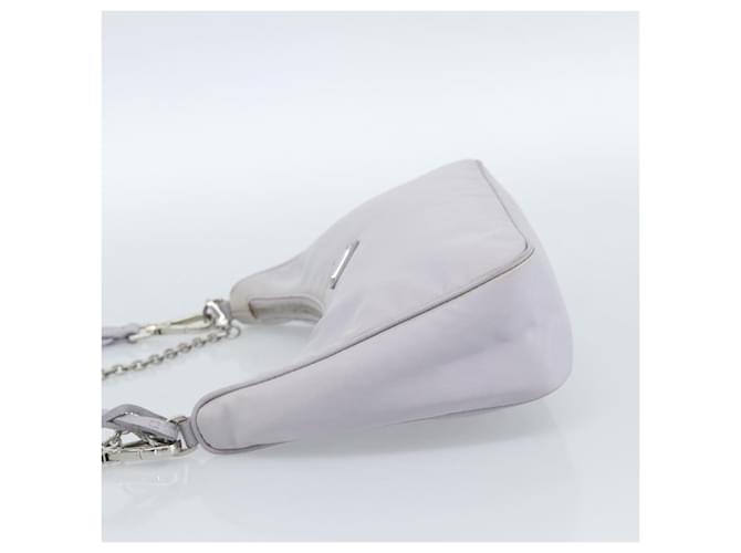 Borsa a tracolla PRADA Nylon Viola Argento Auth 184170V Porpora - vista 3