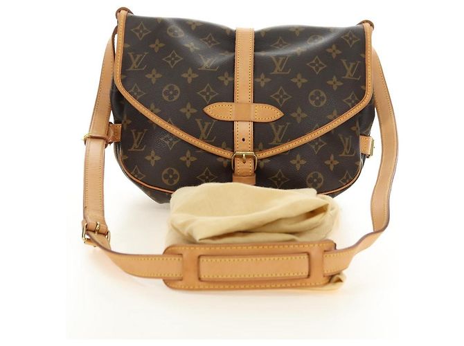 LOUIS VUITTON Borsa a Spalla Monogram Saumur 30 M42256 LV Auth am11667V Monogramma - vista 12