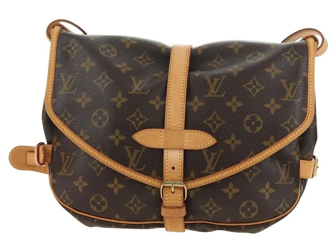 LOUIS VUITTON Borsa a Spalla Monogram Saumur 30 M42256 LV Auth am11667V Monogramma - vista 13