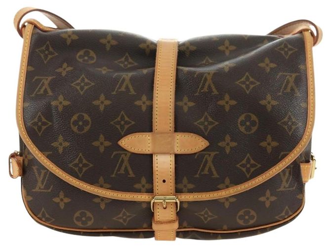 LOUIS VUITTON Borsa a Spalla Monogram Saumur 30 M42256 LV Auth am11667V Monogramma - vista 2