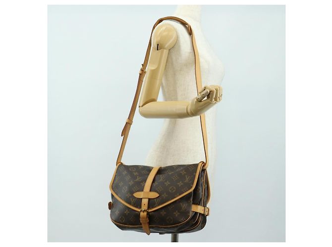LOUIS VUITTON Borsa a Spalla Monogram Saumur 30 M42256 LV Auth am11667V Monogramma - vista 32