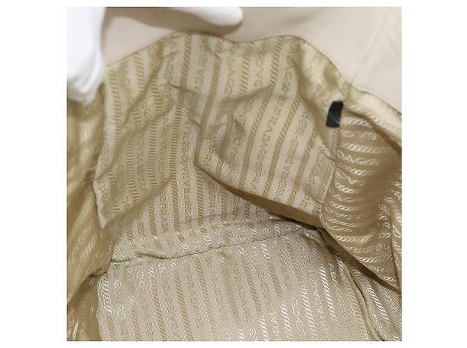 Borsa PRADA in pelle 2way Avorio Oro Auth 182009 D'oro Crudo - vista 22