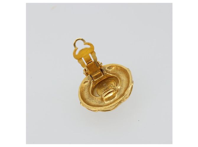 CHANEL Earring metal Gold Tone CC Auth 183501 - view 4