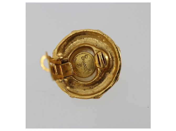 CHANEL Earring metal Gold Tone CC Auth 183501 - view 5