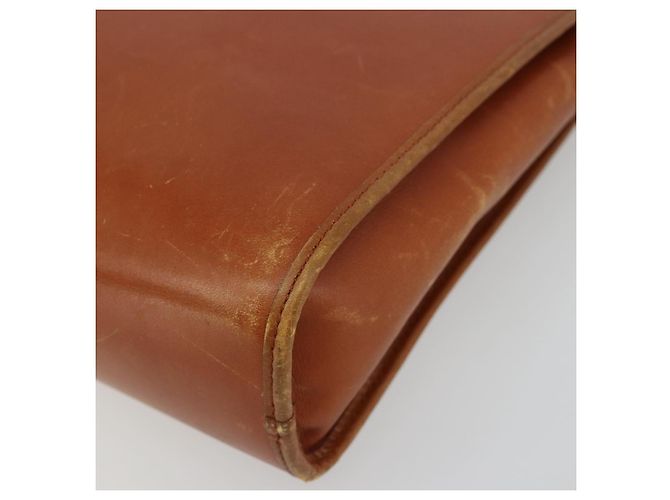 Borsa a tracolla Christian Dior in pelle marrone oro Auth 182105 D'oro - vista 9