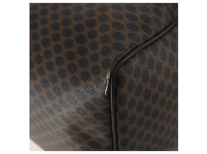 Céline Borsa Boston CELINE Macadam Canvas PVC Pelle 2way Nero Oro Auth 180526A D'oro - vista 10