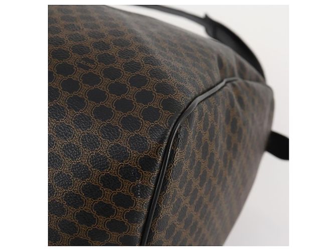 Céline Borsa Boston CELINE Macadam Canvas PVC Pelle 2way Nero Oro Auth 180526A D'oro - vista 15