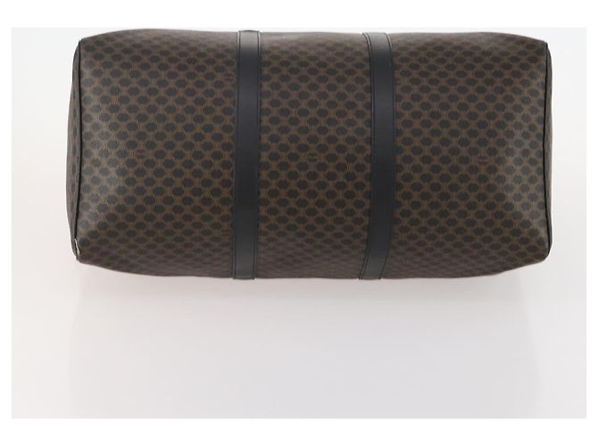 Céline Borsa Boston CELINE Macadam Canvas PVC Pelle 2way Nero Oro Auth 180526A D'oro - vista 5