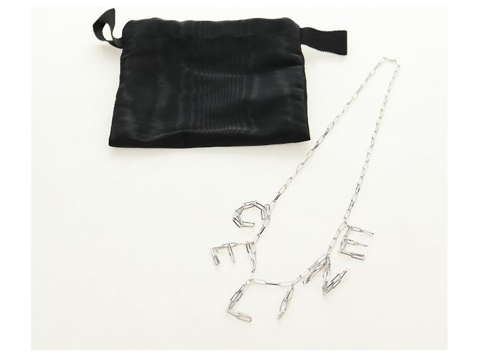Céline Collana CELINE in metallo Argento Autentica 182048M - vista 12