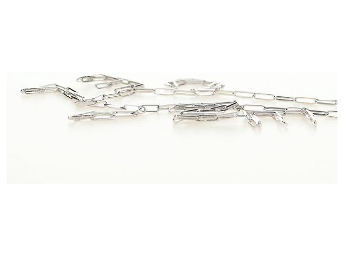 Céline Collana CELINE in metallo Argento Autentica 182048M - vista 7