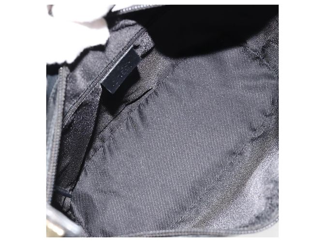 Borsa a Spalla GUCCI GG Canvas Nera Oro Auth 183032 Nero D'oro - vista 11