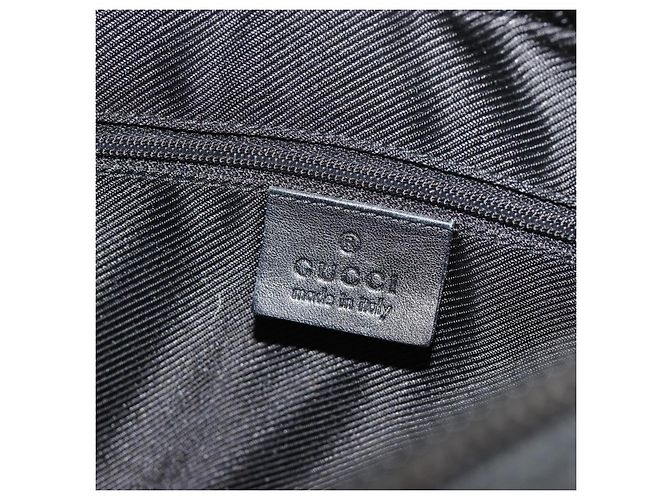 Borsa a Spalla GUCCI GG Canvas Nera Oro Auth 183032 Nero D'oro - vista 18