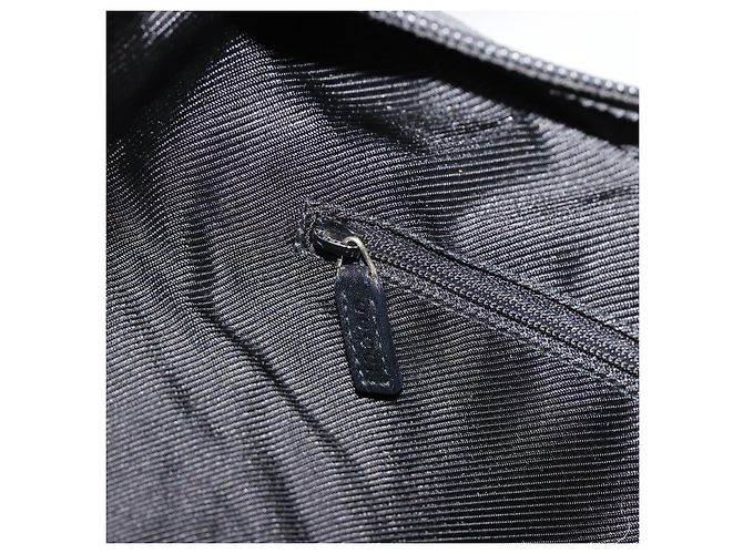 Borsa a Spalla GUCCI GG Canvas Nera Oro Auth 183032 Nero D'oro - vista 21