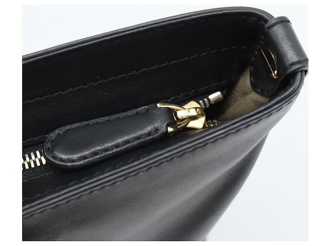 Borsa BALLY in pelle nera e oro Auth 184506 Nero D'oro - vista 10