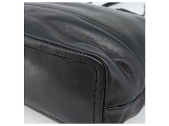 Borsa BALLY in pelle nera e oro Auth 184506 Nero D'oro - vista 15