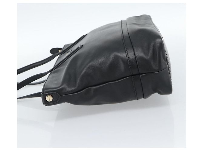 Borsa BALLY in pelle nera e oro Auth 184506 Nero D'oro - vista 3