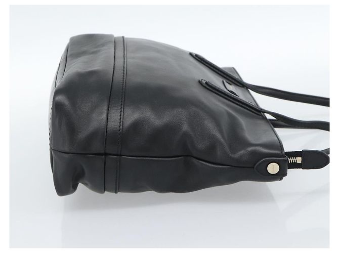 Borsa BALLY in pelle nera e oro Auth 184506 Nero D'oro - vista 4