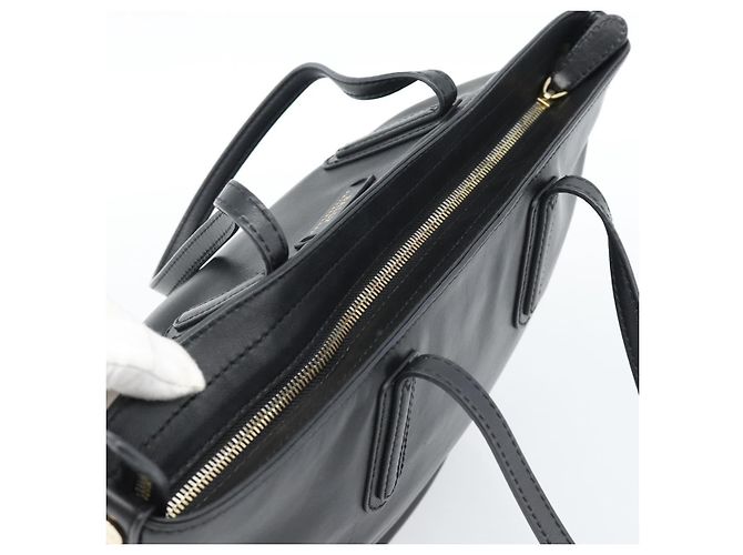 Borsa BALLY in pelle nera e oro Auth 184506 Nero D'oro - vista 6