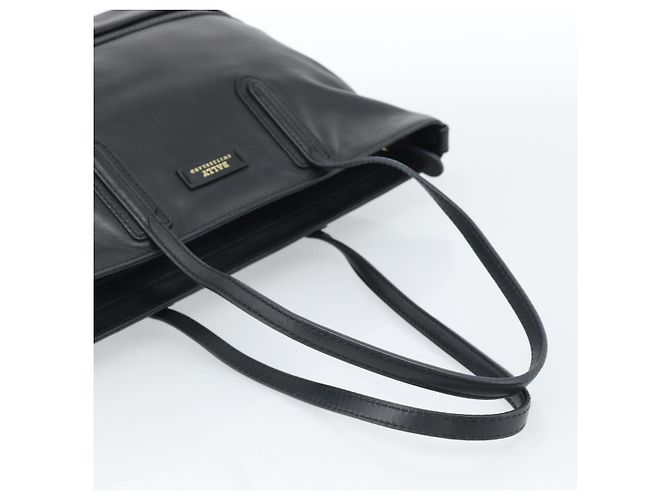 Borsa BALLY in pelle nera e oro Auth 184506 Nero D'oro - vista 7