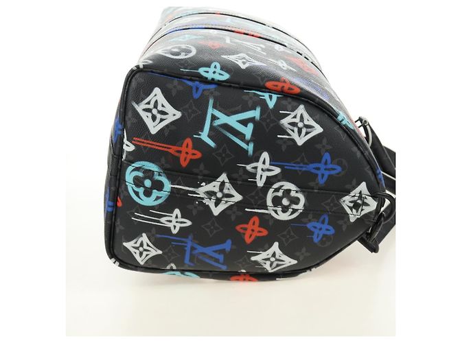LOUIS VUITTON Eclipse Graffiti Keepall Bandouliere 50 Bag M21384 Auth 181959SM Monogramm - Ansicht 4