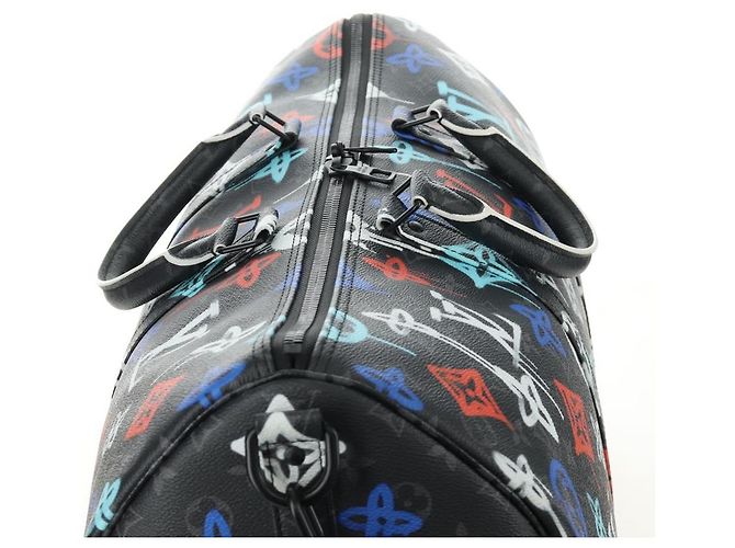 LOUIS VUITTON Eclipse Graffiti Keepall Bandouliere 50 Bag M21384 Auth 181959SM Monogramm - Ansicht 6