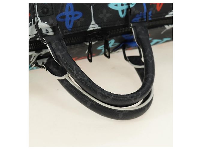 LOUIS VUITTON Eclipse Graffiti Keepall Bandouliere 50 Bag M21384 Auth 181959SM Monogramm - Ansicht 7