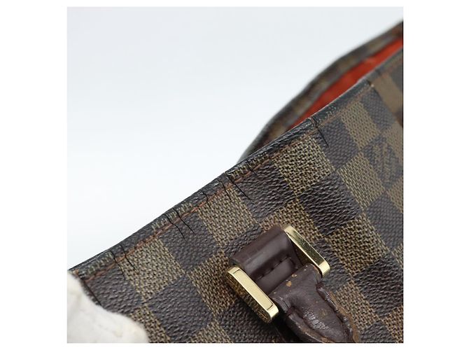 LOUIS VUITTON Damier Ebene Sac Plat Hand Bag N51140 LV Auth 184136 - vista 10