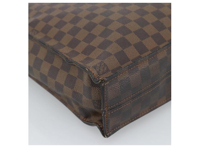LOUIS VUITTON Damier Ebene Sac Plat Hand Bag N51140 LV Auth 184136 - vista 14